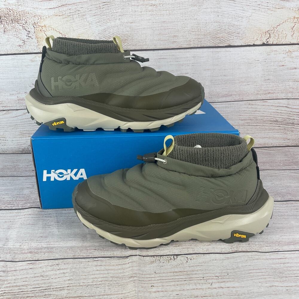 Hoka One Kaha 2 Frost Moc GTX Mens sz 9D Trail Shoes Antique Olive/Spruce Green